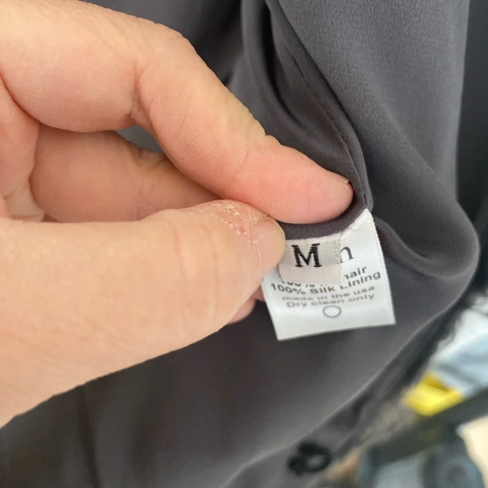 Wren 100% Mohair Wool Shaggy Cropped Jacket - Picture 7 of 11